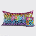 Lisa Frank x Kitsch Satin Pillowcase in Rainbow Leopard 4 Pack - King