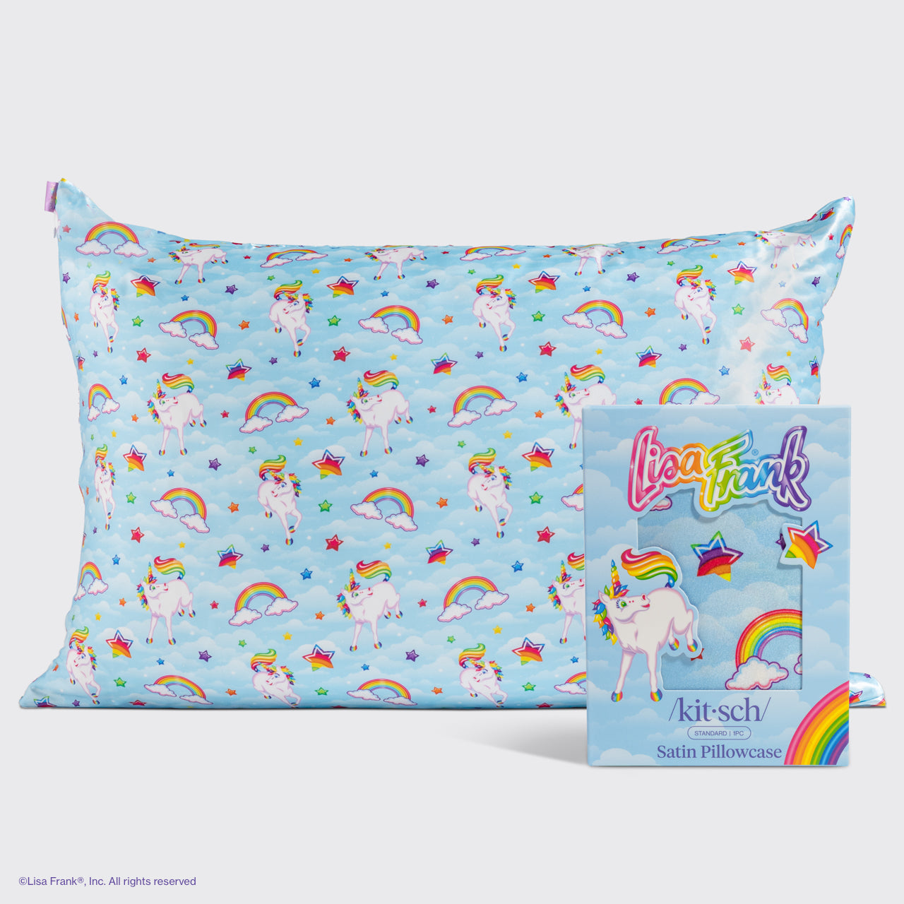 Lisa Frank x Kitsch Satin Pillowcase in Markie™ 2 Pack
