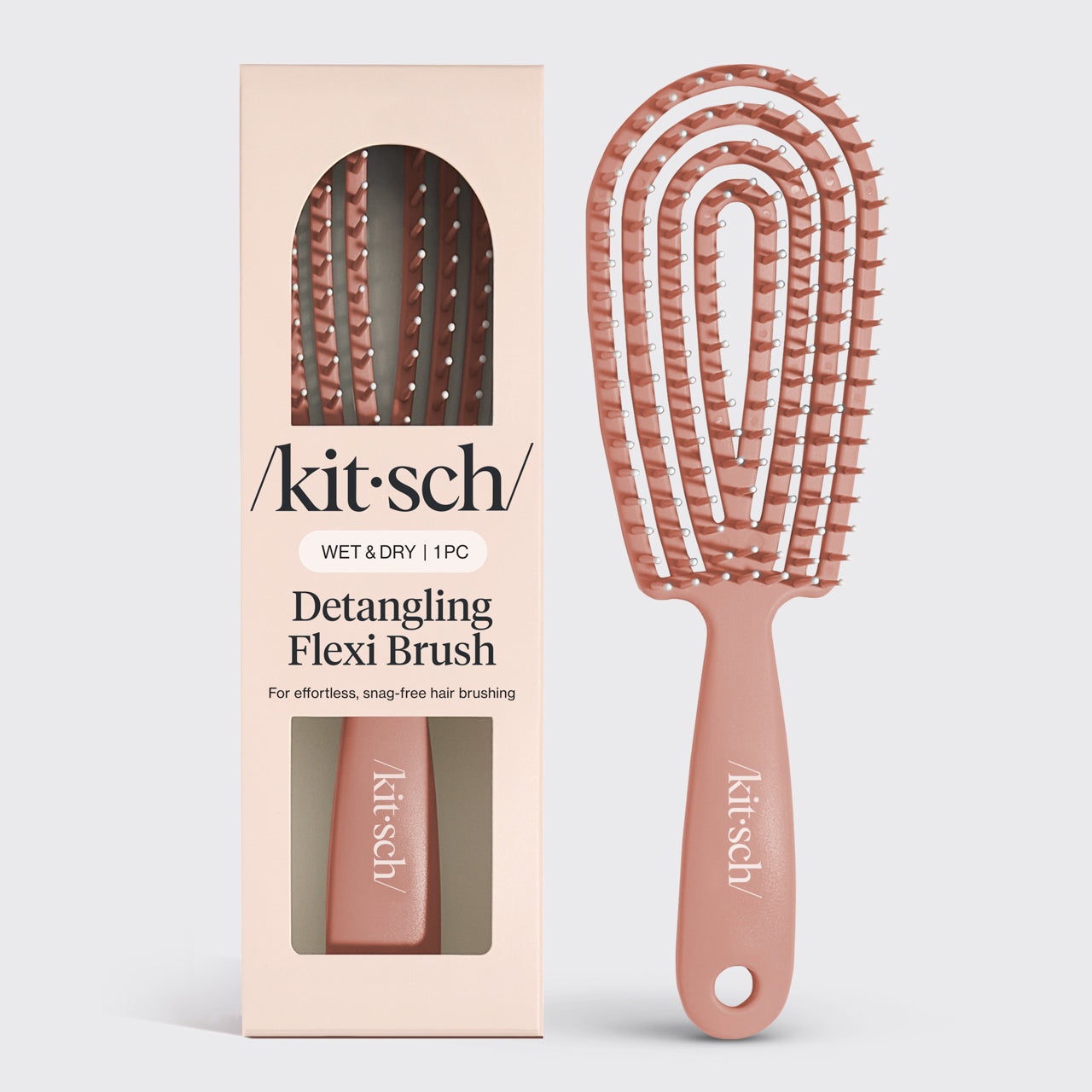 Soft Violet Detangling Flexi Brush - Terracotta Detangling Flexi Brush