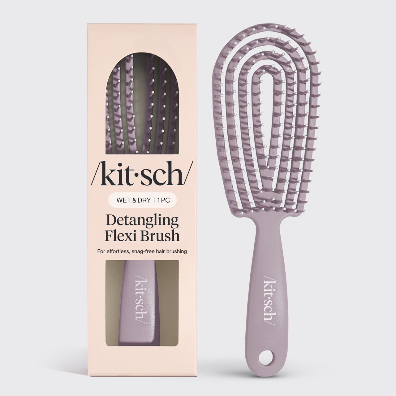 Terracotta Detangling Flexi Brush - Soft Violet Detangling Flexi Brush