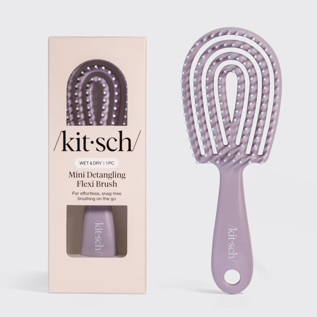 Terracotta Detangling Flexi Brush - Mini - Soft Violet Detangling Flexi Brush - Mini