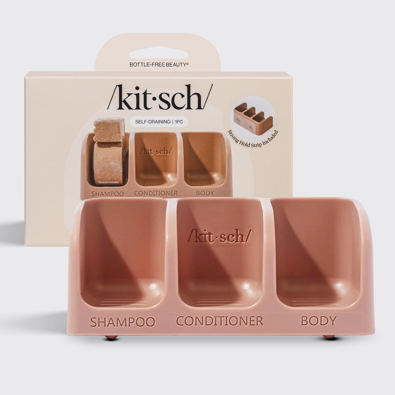 Moisturizing Coconut Oil Terracotta Self Draining Soap Dish Bundle